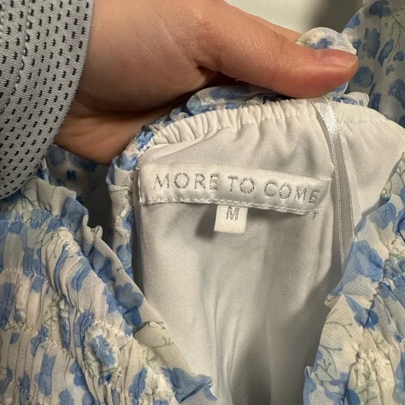 Floral Blue Mini Dress - Picture 2 of 11